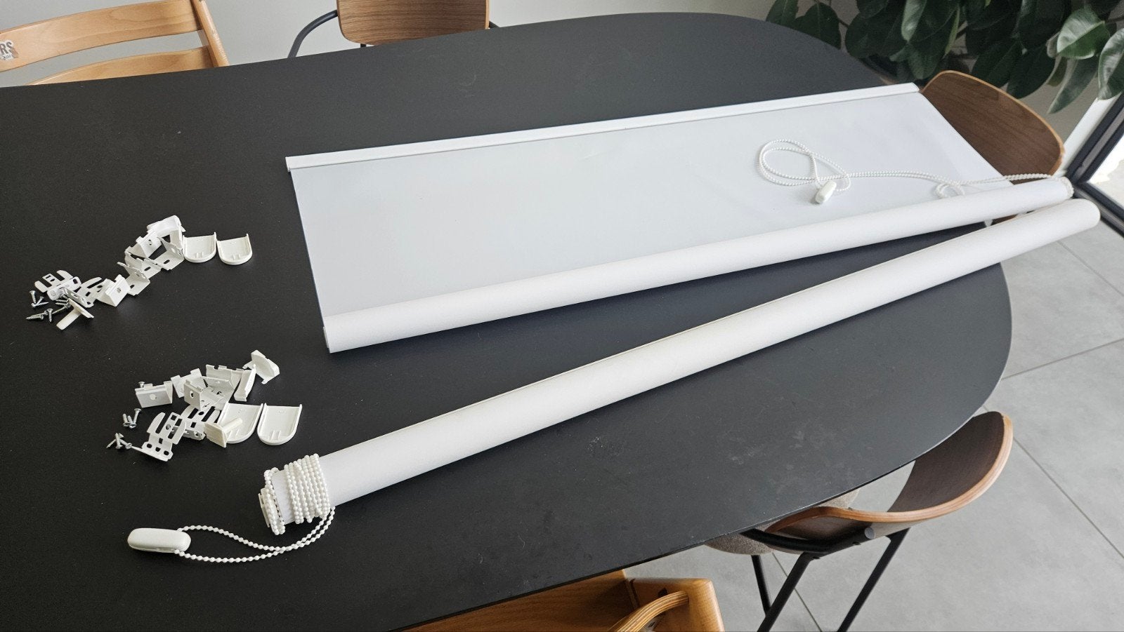 Rolgordijnen wit lichtdoorlatend, Maison & Meubles, Ameublement | Rideaux & Stores à lamelles, Enlèvement