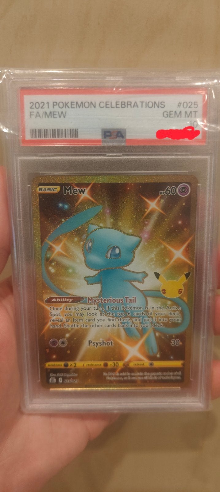 Mew (CEL 025) PSA 10, Ophalen, Nieuw, Losse kaart