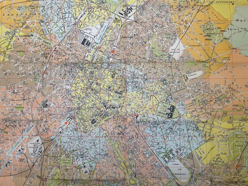 Plan Ancien de Bruxelles - De Boeck - Circa 1930, Enlèvement