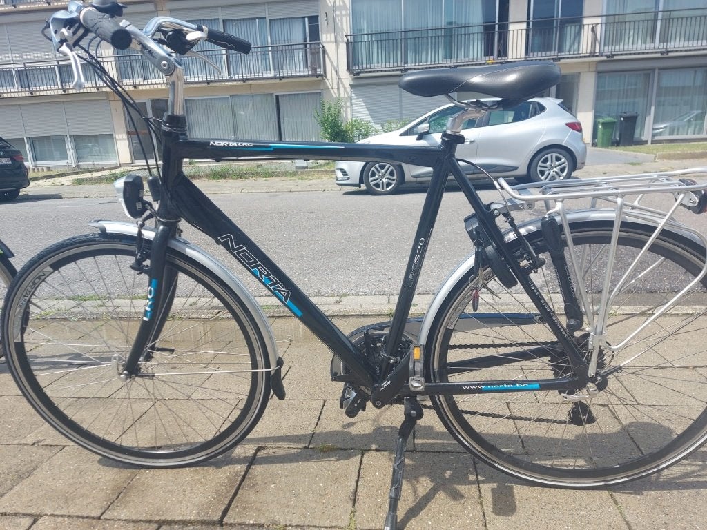 Heren fiets, Fietsen en Brommers, Velgrem, Versnellingen, Zo goed als nieuw, 61 tot 65 cm