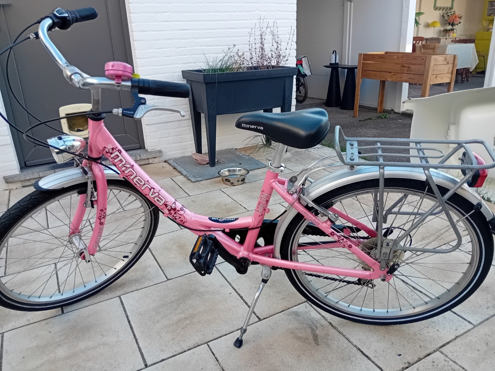 Meisjesfiets Minerva 24 inch, Vélos & Vélomoteurs, Vélos | Filles, Enlèvement, 24 pouces, Vitesses