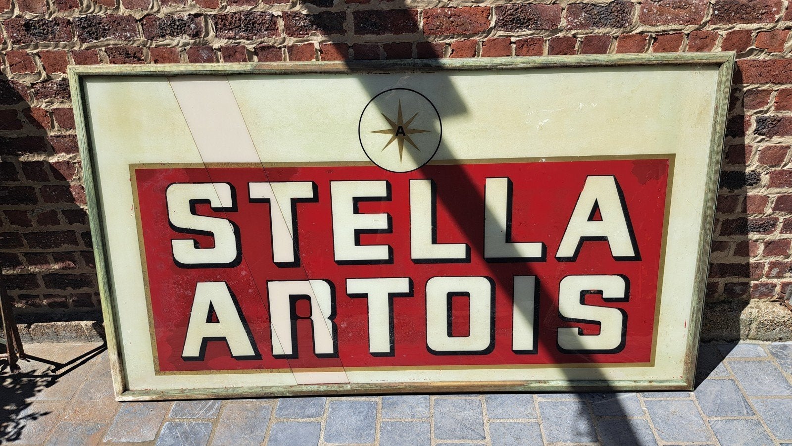 stella artois 180 x 100 cm glasplaat, Verzamelen, Ophalen, Stella Artois