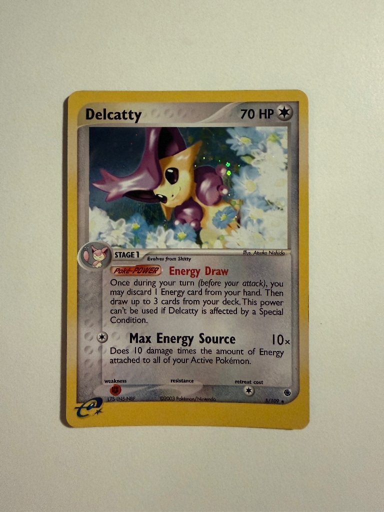 Delcatty ex ruby & saphire, Ophalen of Verzenden, Zo goed als nieuw, Losse kaart, Foil