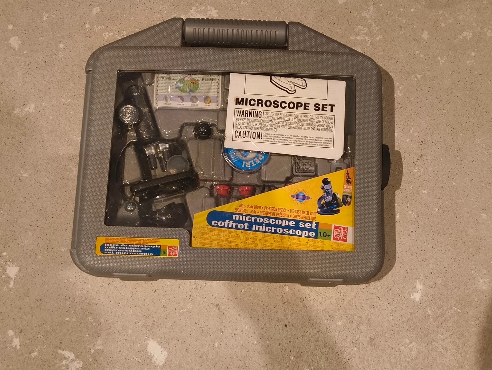 microscope set, Ophalen, Zo goed als nieuw, 250 mm of meer