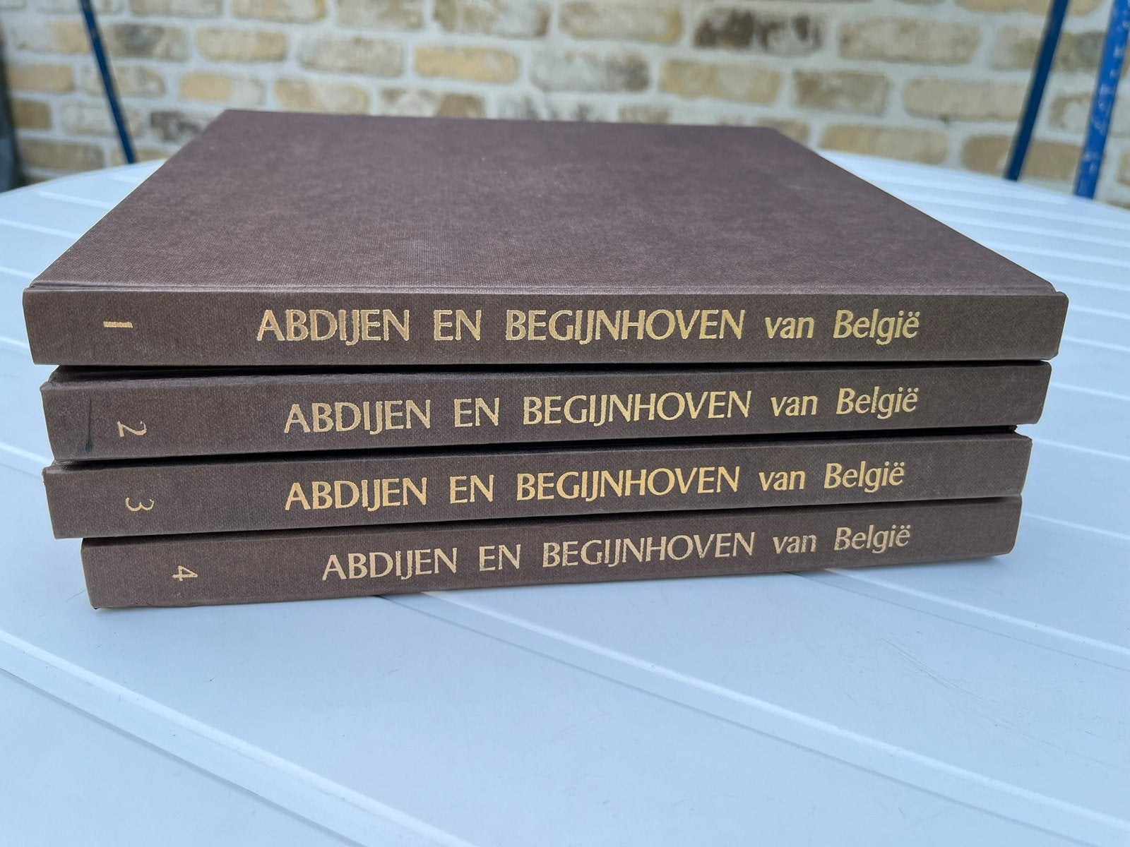 4 boeken: Abdijen en begijnhoven van België., Boeken, Ophalen of Verzenden, Zo goed als nieuw