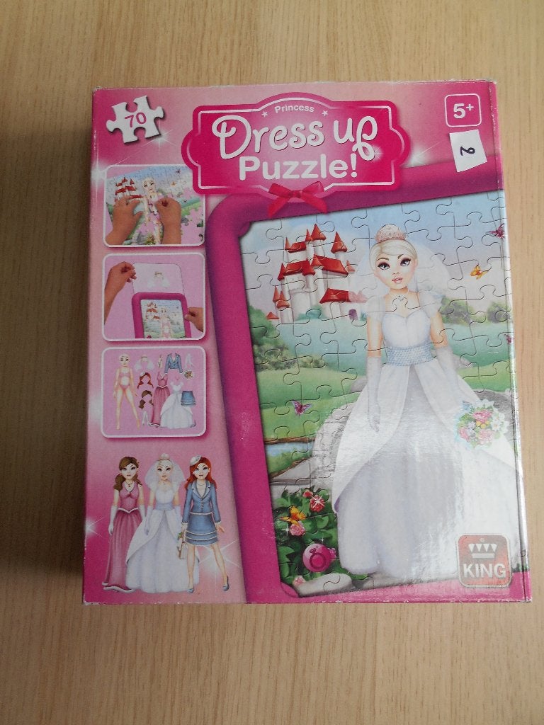 Puzzel Dress up "Princess", Kinderen en Baby's, Speelgoed | Kinderpuzzels, Ophalen of Verzenden, Meer dan 50 stukjes, Gebruikt
