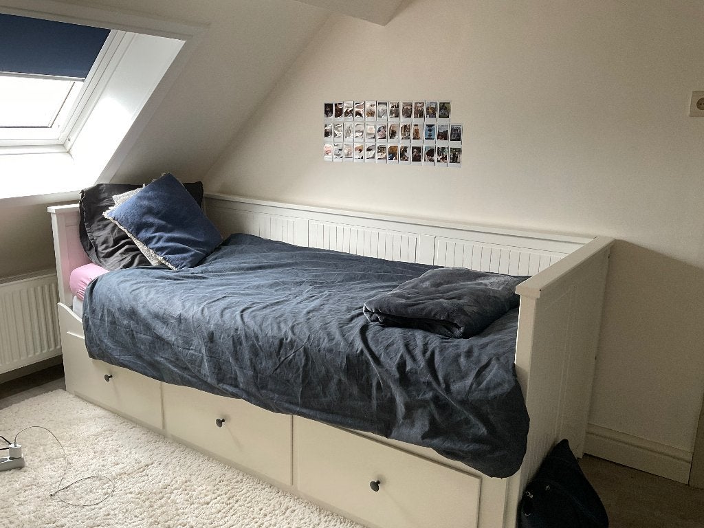 bed ikea Hemnes, Comme neuf, Blanc, Enlèvement, 80 cm
