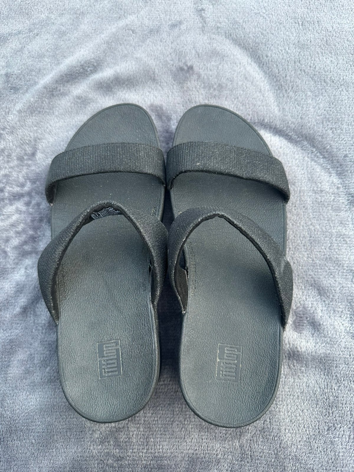 Fitflop slippers maat 39, Slippers, Zwart, Ophalen of Verzenden, Zo goed als nieuw