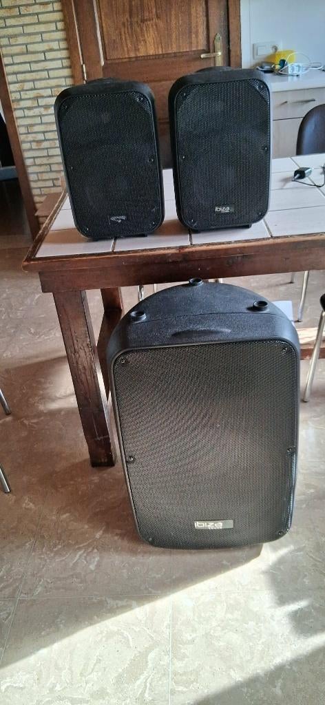 Ibiza Sound CUBE158 Actieve 2.1 PA-Set (1200W)!, Autres marques, Subwoofer, Enlèvement, Utilisé