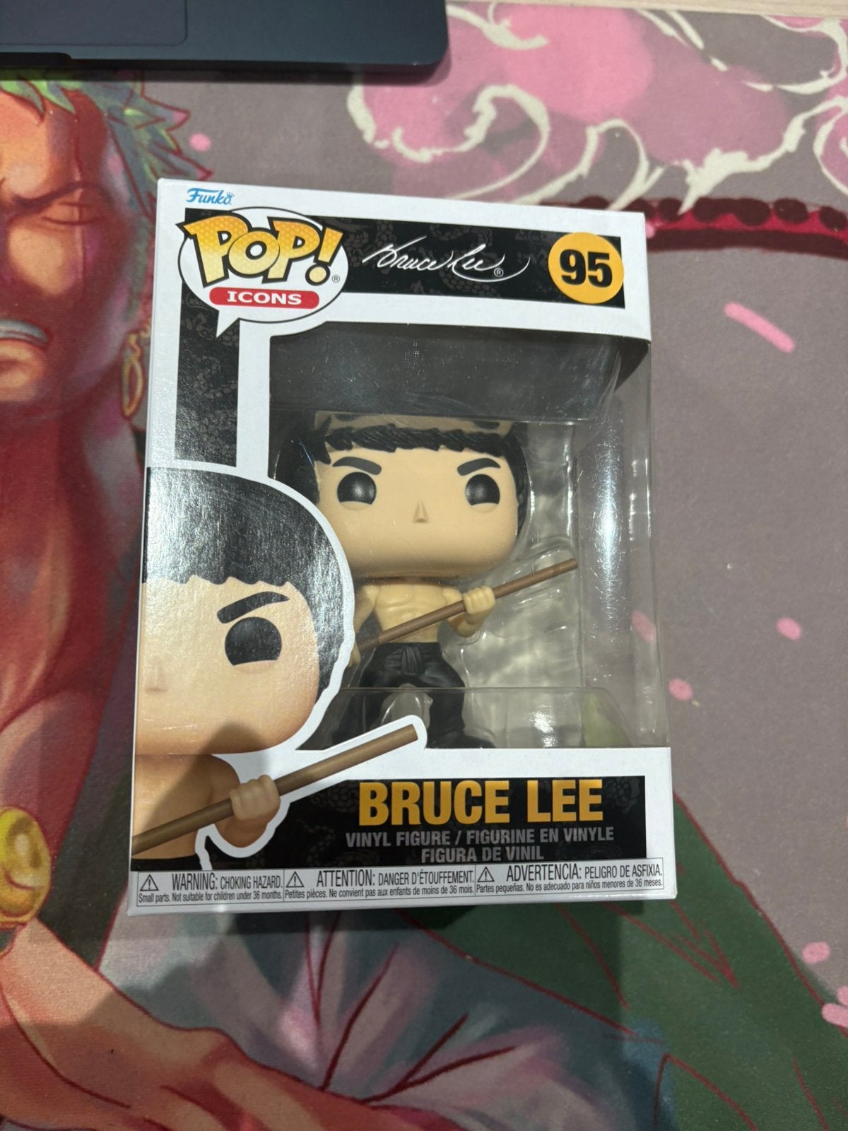 Funko Pop! Icons #95 Bruce Lee with Bo Staff, Ophalen of Verzenden, Zo goed als nieuw