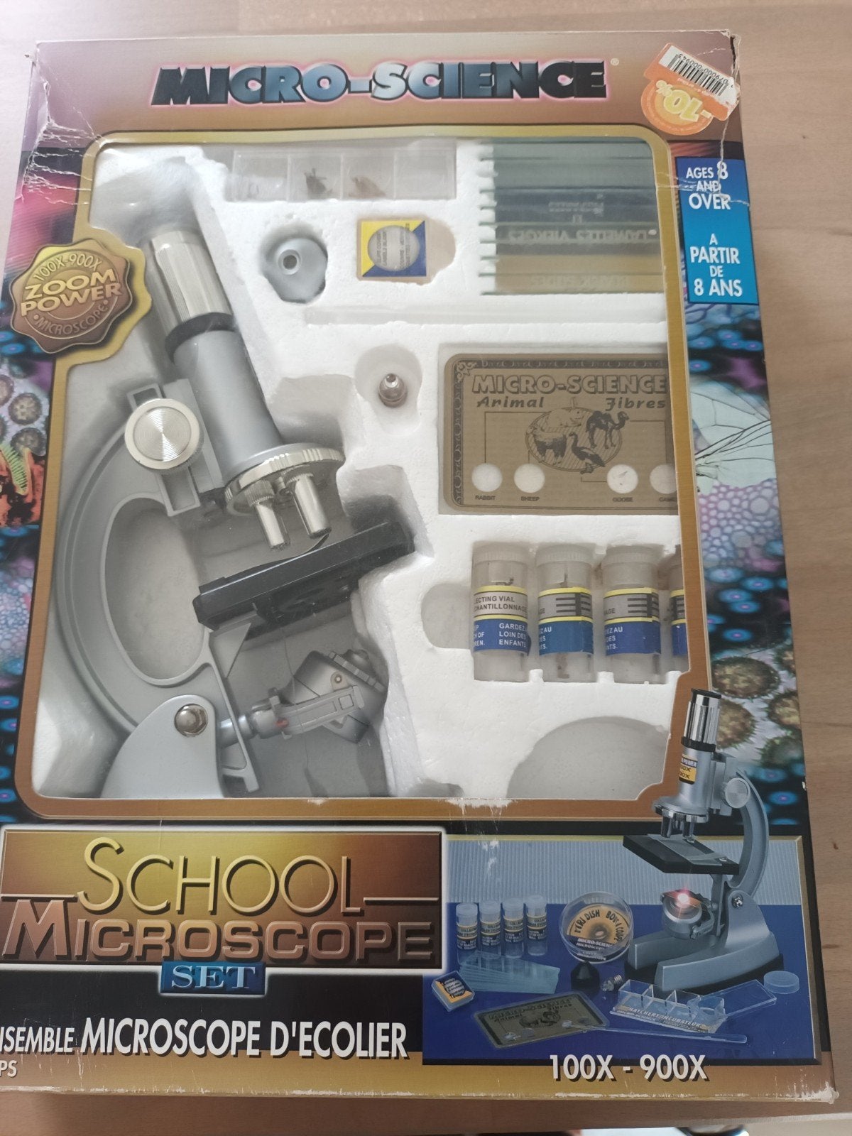 Microscoop vanaf 8 jaar, Enlèvement