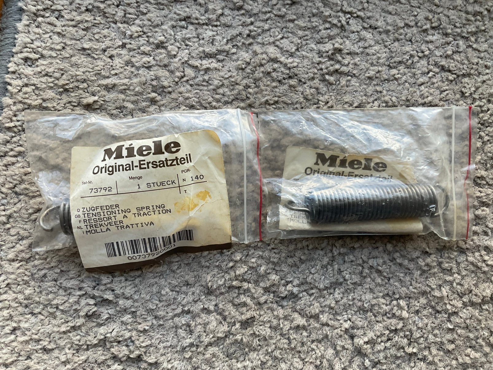 2 x Trekveer wasmachine Miele, Enlèvement ou Envoi, Comme neuf