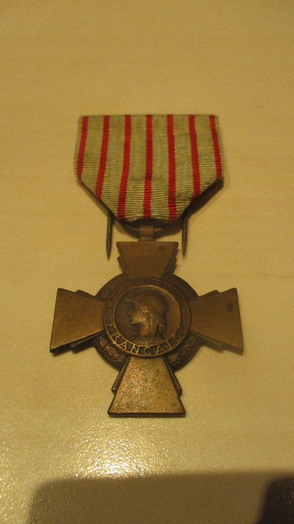 Fighter's Cross 14-18 (Frankrijk), Ophalen of Verzenden, Landmacht, Lintje, Medaille of Wings