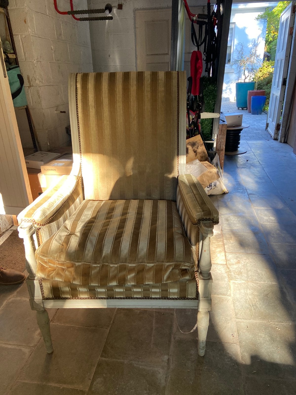 Fauteuil de style, Maison & Meubles, 75 à 100 cm, Louisxvi, Enlèvement, Utilisé