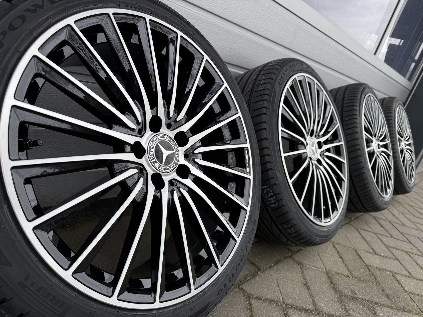 nieuwe 19" Mercedes S206 AMG C300e C400e W205 velgen banden, Neuf, Pneus et Jantes, Véhicule de tourisme, Pneus été
