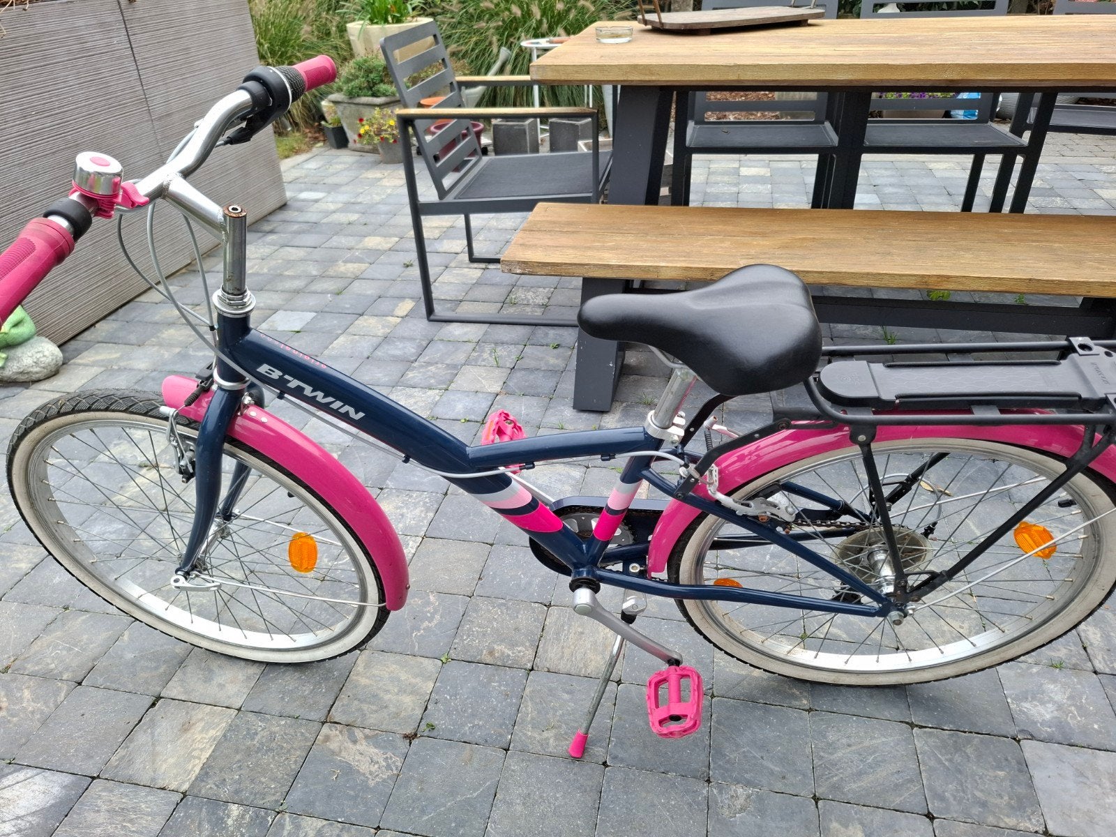 meisjesfiets, Fietsen en Brommers, Ophalen, 20 inch of meer, Btwin Decathlon