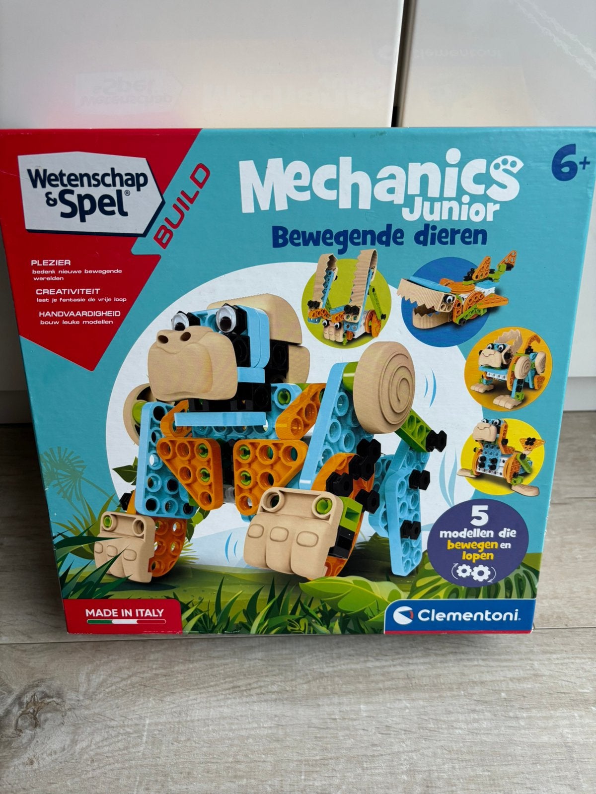 Clementoni Bouwpakket Mechanics Junior Moving Animals, Kinderen en Baby's, Ophalen, Zo goed als nieuw