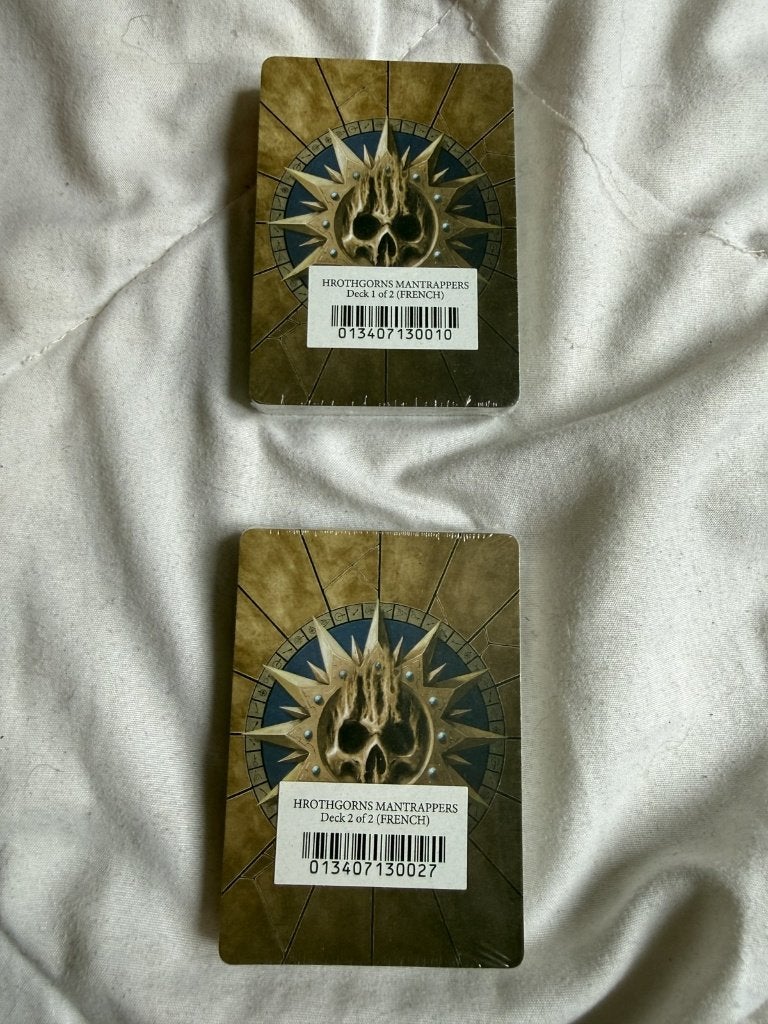 Warhammer Underworlds Hrothgorn's Mantrappers cartes FR, Enlèvement ou Envoi, Neuf, Warhammer, Accessoires