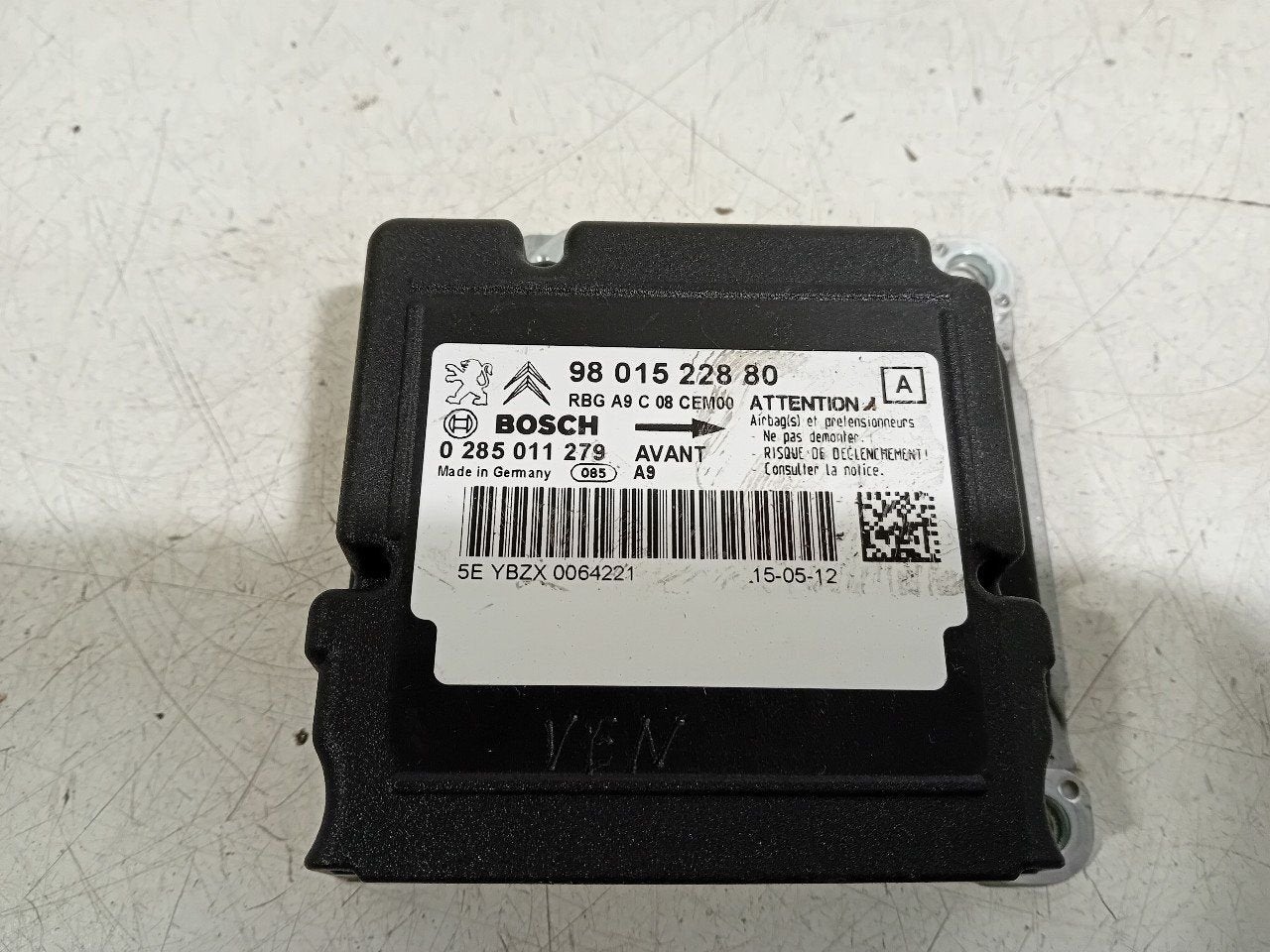 Airbag module Peugeot 208, Onderdelen@venauto.nl, Van der Ven Autorecycling B.V., Gebruikt, Ettenseweg 76, 4706 PB Roosendaal, The Netherlands