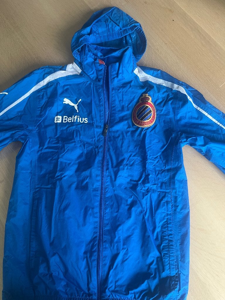 Regenjas Club Brugge, Maat S, Ophalen of Verzenden, Gebruikt, Clubaccessoires