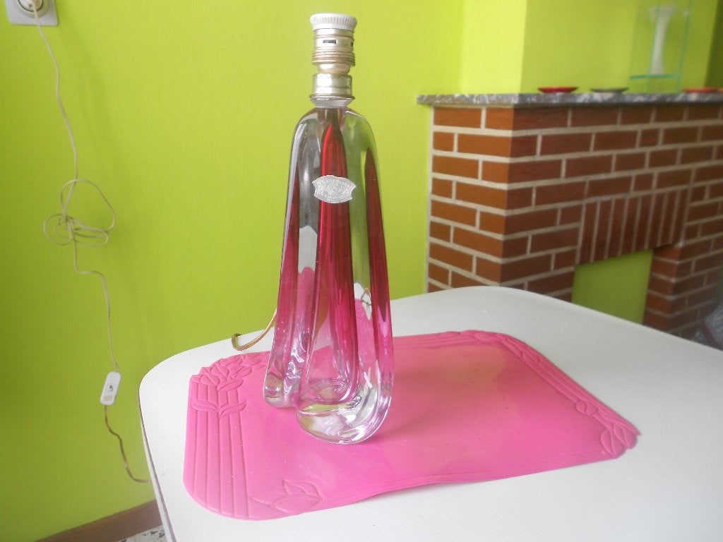 lampe en cristal torsadé val - saint lambert, Enlèvement ou Envoi