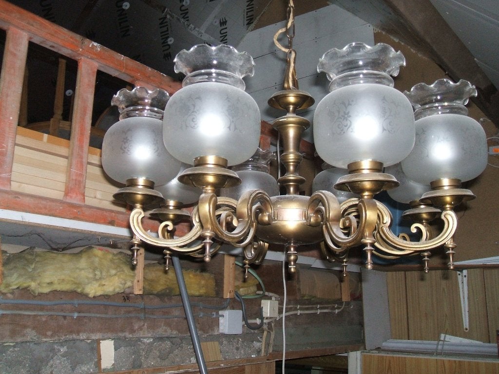 antieke luster, Ophalen