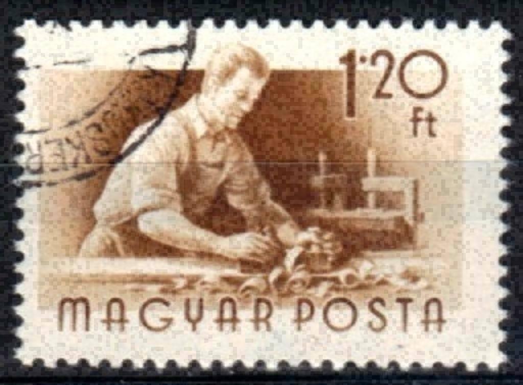 Hongarije 1955 - Yvert 1169 - Courante Reeks - Beroepen (ST), Postzegels en Munten, Postzegels | Europa | Hongarije, Verzenden