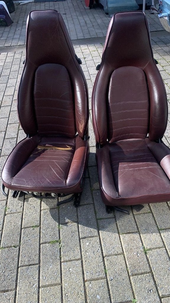 Porsche 944 stoel, Auto's, Leder, Elektrisch, Particulier, Te koop
