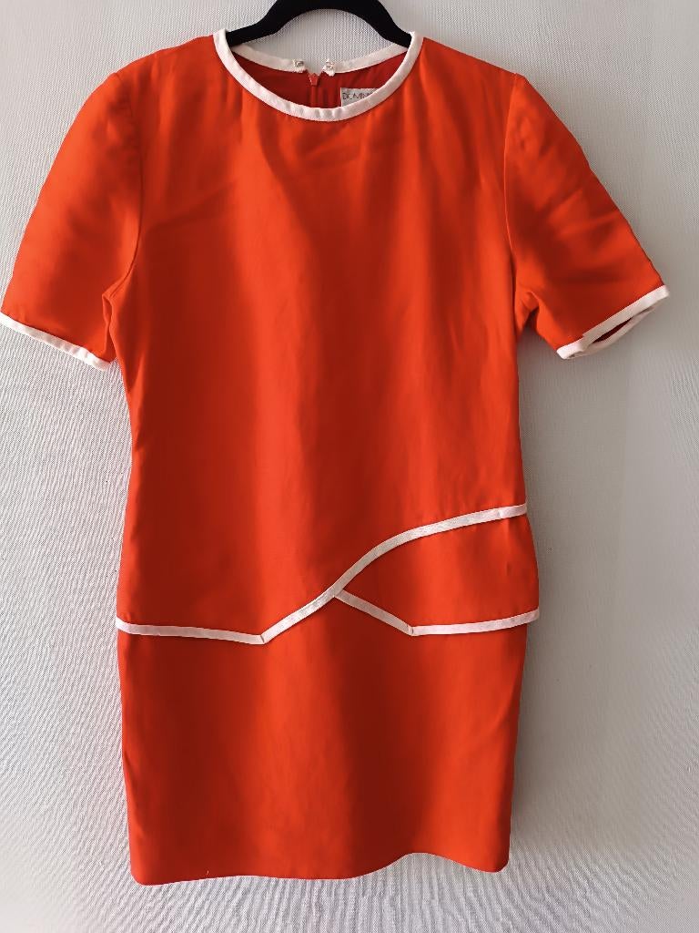 Jurk vintage Dominic Rompollo maat 8, Kleding | Dames, Ophalen of Verzenden, Gedragen, Boven de knie, Rood