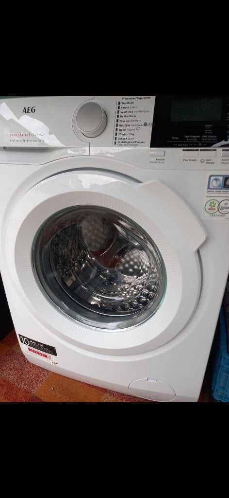 AEG 8kg A +++ wasmachine, Ophalen, Zo goed als nieuw, Voorlader