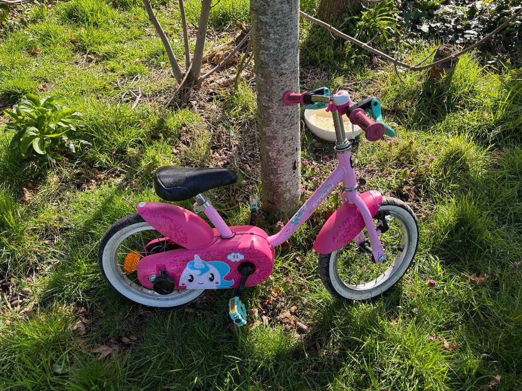 Kinderfiets 14 inch, Fietsen en Brommers, Ophalen, Zijwieltjes, Gebruikt, Minder dan 16 inch