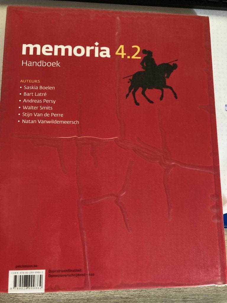 Memoria 4.2 geschiedenis, Boeken, ASO, Geschiedenis, Diverse auteurs, Ophalen