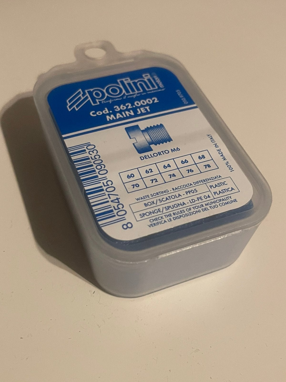 Polini sproeiersetje 6mm maten 60-78, Ophalen, Nieuw