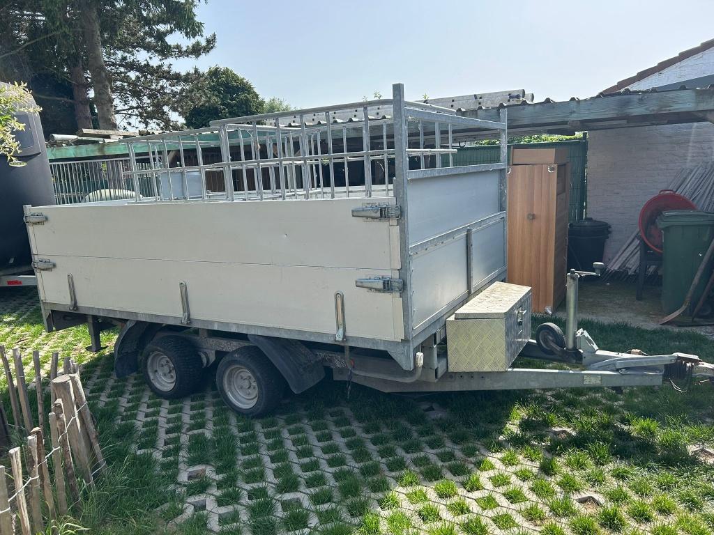 BW trailer met materiaalbox, Ophalen, Gebruikt