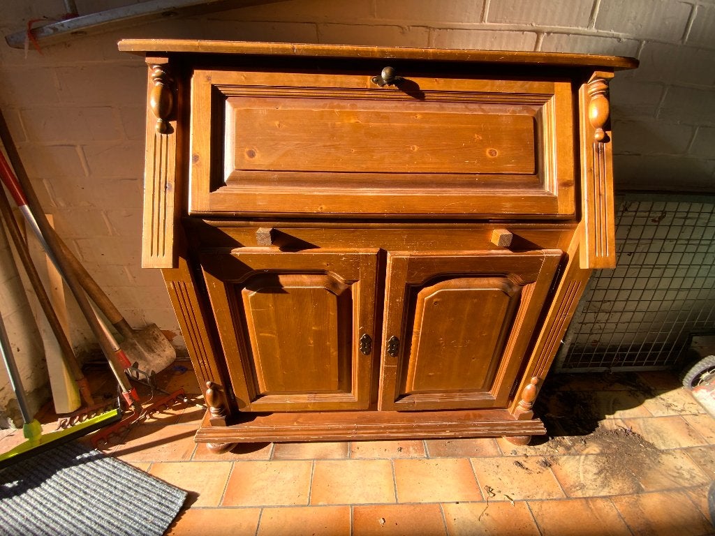 Vintage secretaire, Huis en Inrichting, Ophalen, Gebruikt