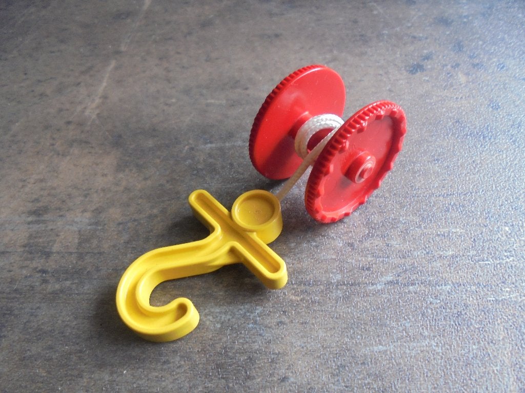 Lego Duplo Winch Drum Wide with Hook (zie foto's), Ophalen of Verzenden, Gebruikt, Losse stenen, Duplo