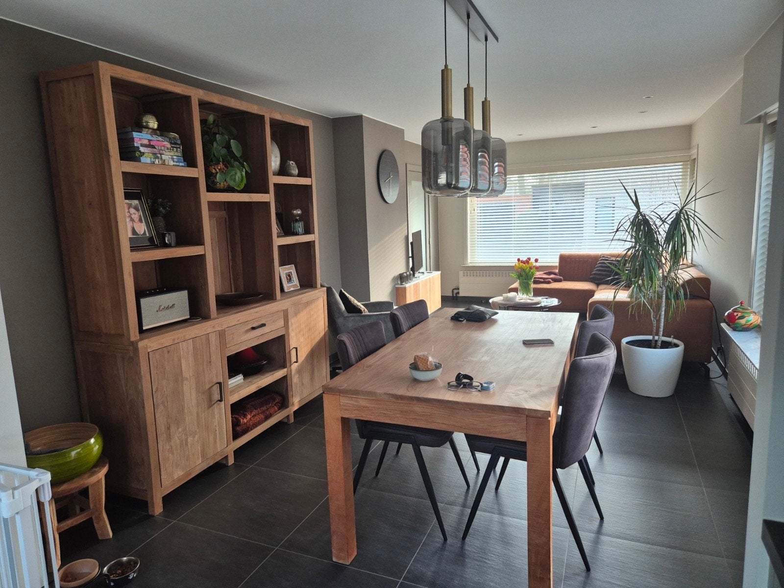 Teak tafel, Maison & Meubles, Mobilier complet, Enlèvement