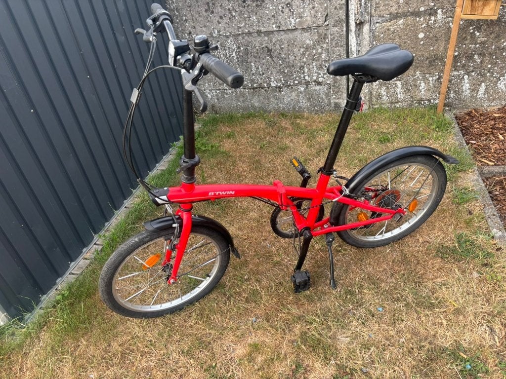Vouwfiets b-twin, 16 tot 18 inch, Versnellingen, Zo goed als nieuw, Ophalen
