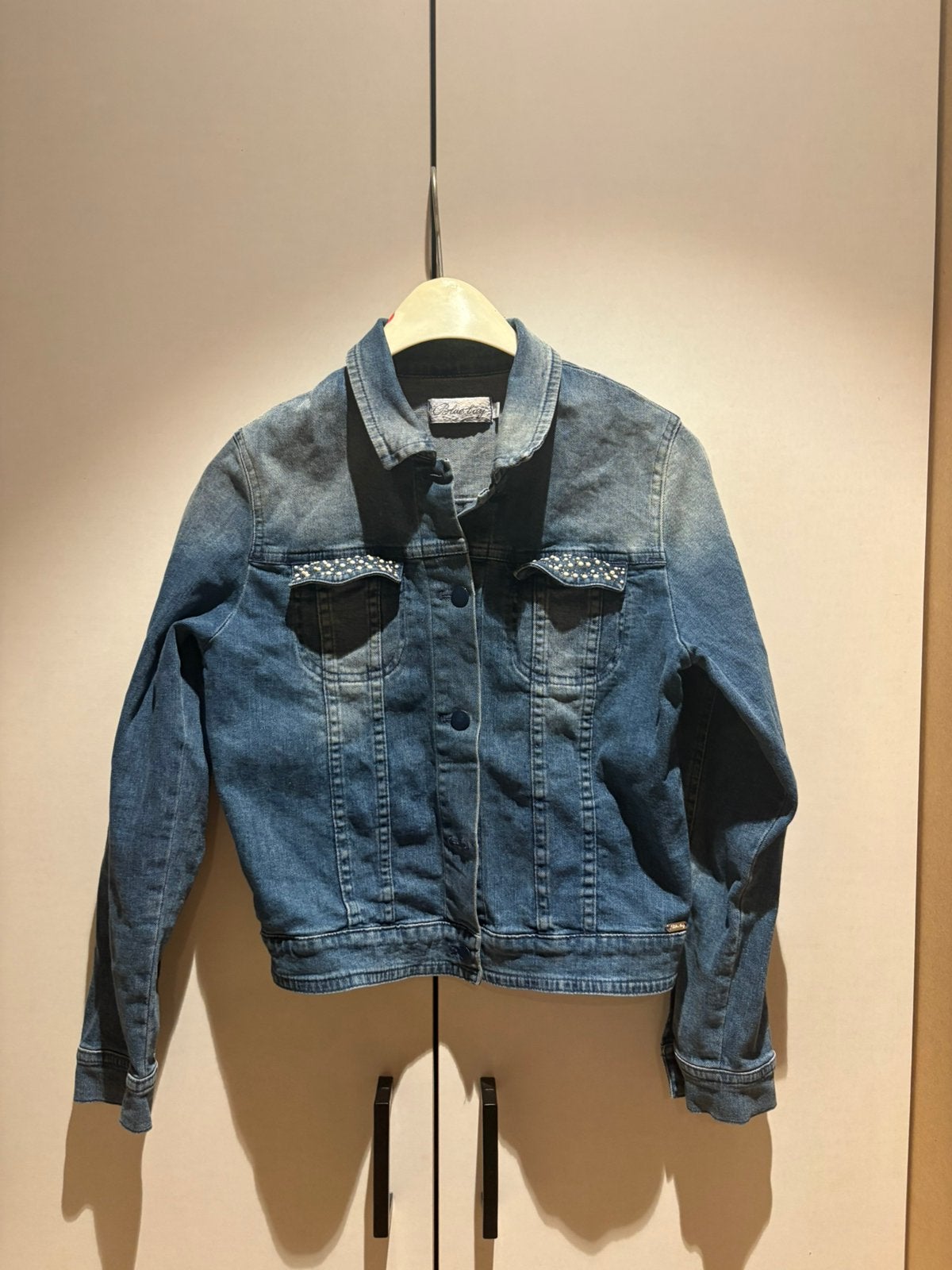 Spijkerjasje van Blue Bay, Enlèvement ou Envoi, Comme neuf, Fille, Manteau