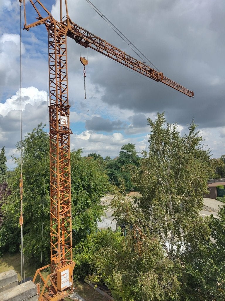 Bouwkraan Arcomet T24, Ophalen, Kraan