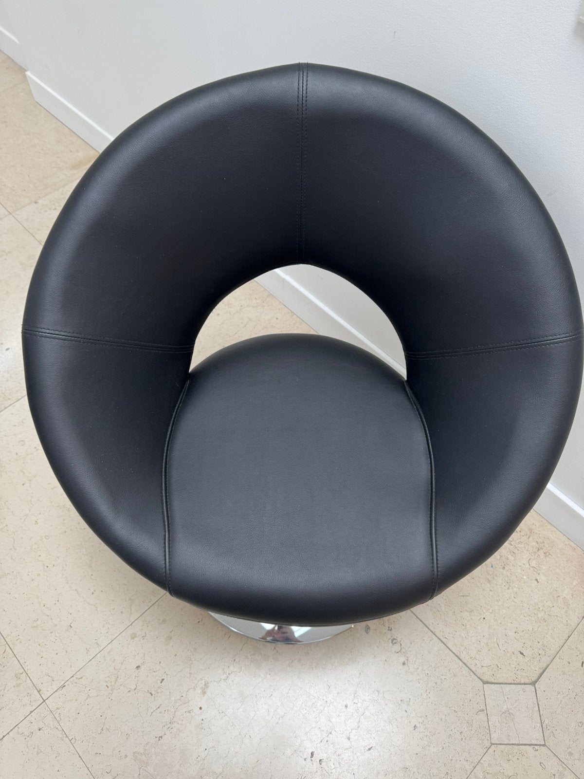 Moderne zwarte design draaifauteuil, Enlèvement, Comme neuf