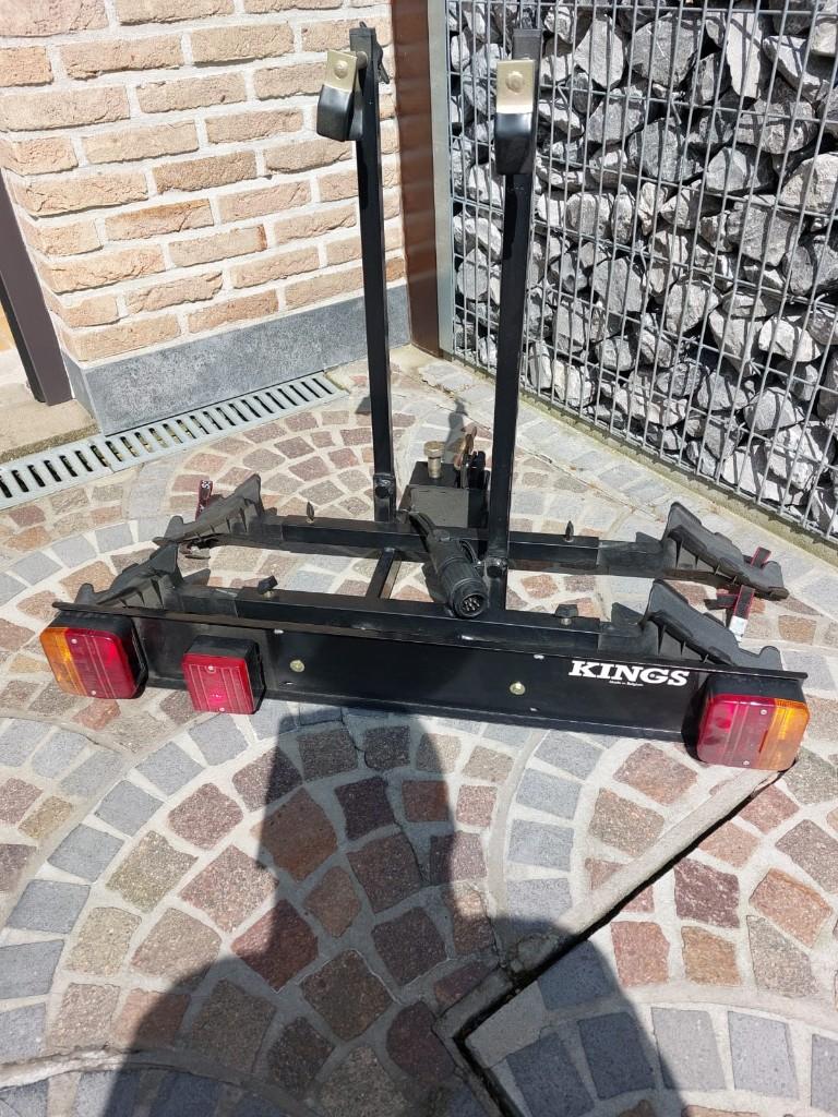 Fietsendrager KINGS, Ophalen, 2 fietsen, Gebruikt, Trekhaakdrager