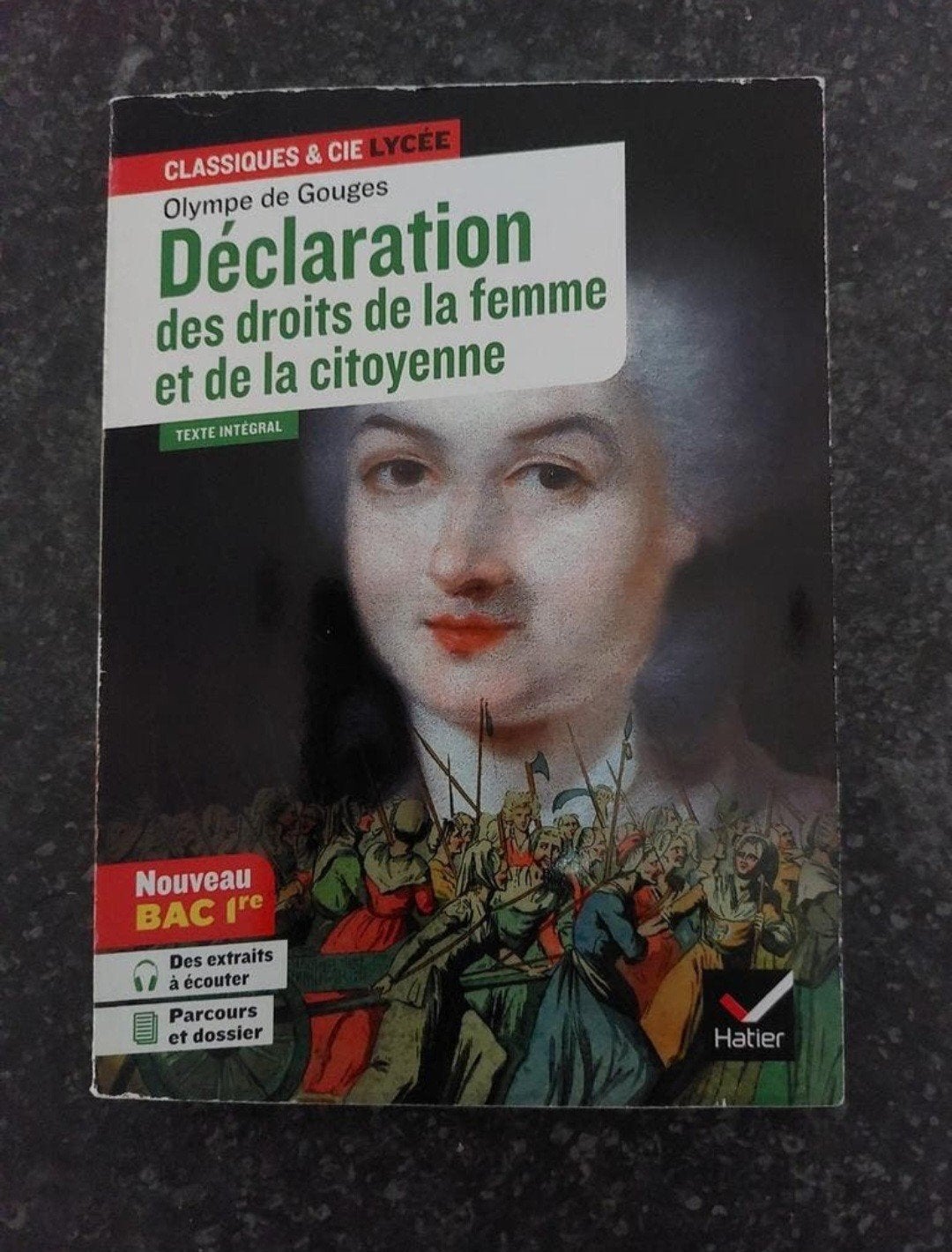 Déclaration des droits de la femme et de la citoyenne, Livres, Enlèvement, Utilisé