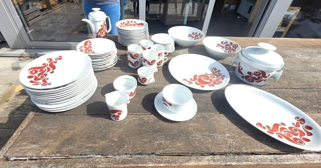 servies 12 persoons, Huis en Inrichting, Keuken | Servies, Ophalen, Zo goed als nieuw, Overige stijlen, Compleet servies