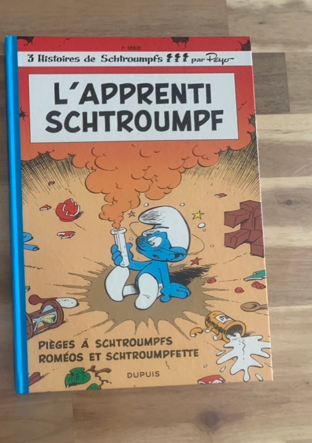 BD L’ pprenri Schtroumpfs, Ophalen, Nieuw