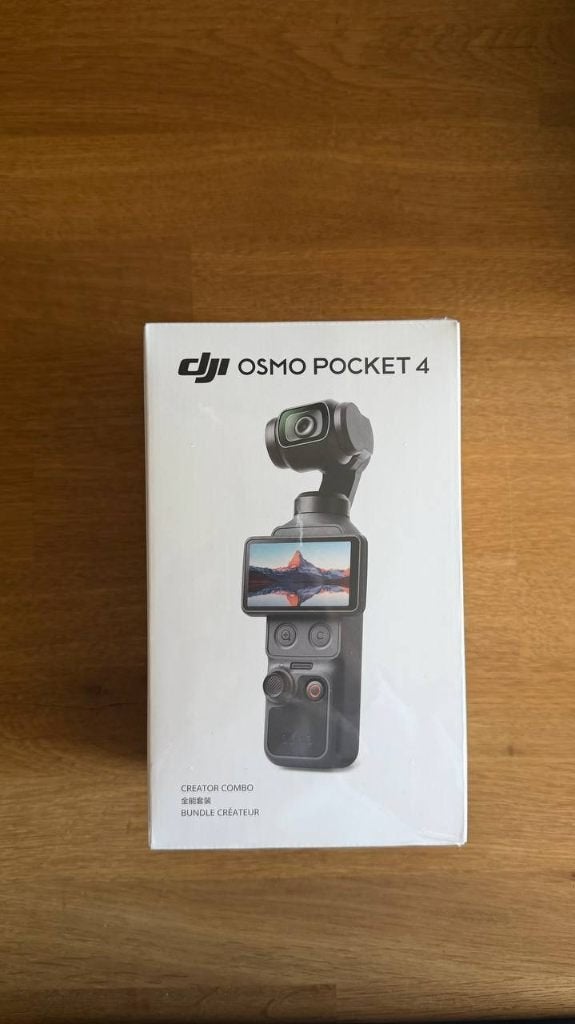 DJI Osmo Pocket 4 Creator Combo entièrement neuf, TV, Hi-fi & Vidéo, Caméras action, Enlèvement ou Envoi, Neuf, Autres marques