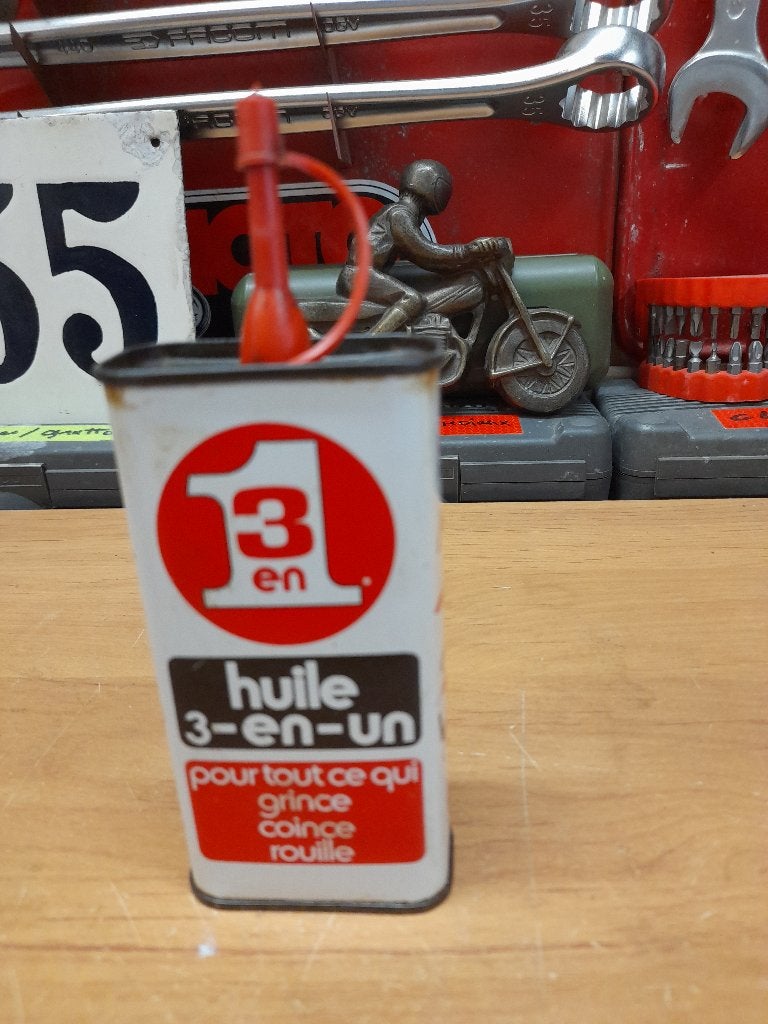 ancienne burette huile vide 3 en un, Envoi, Utilisé, Autres types