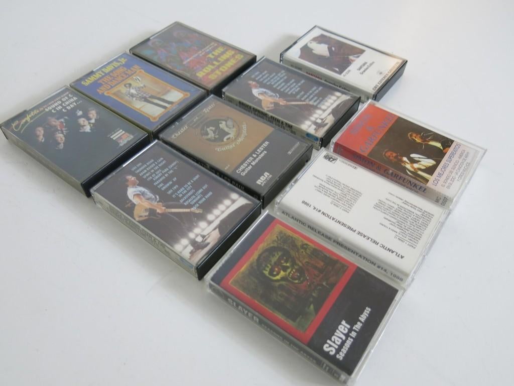 dix cassettes de musique des Slayer Rolling Stones..., CD & DVD, Cassettes audio, Utilisé, Enlèvement ou Envoi