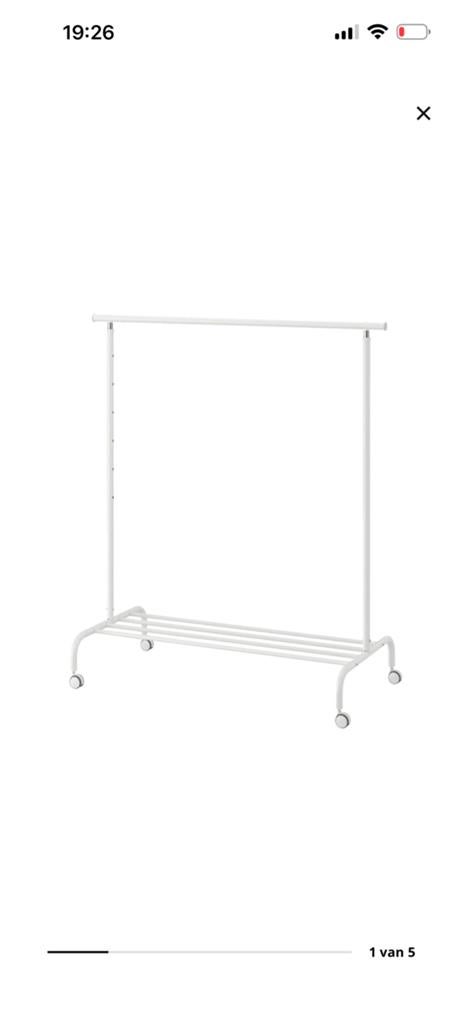 Ikea kledingrek, Ophalen, Gebruikt