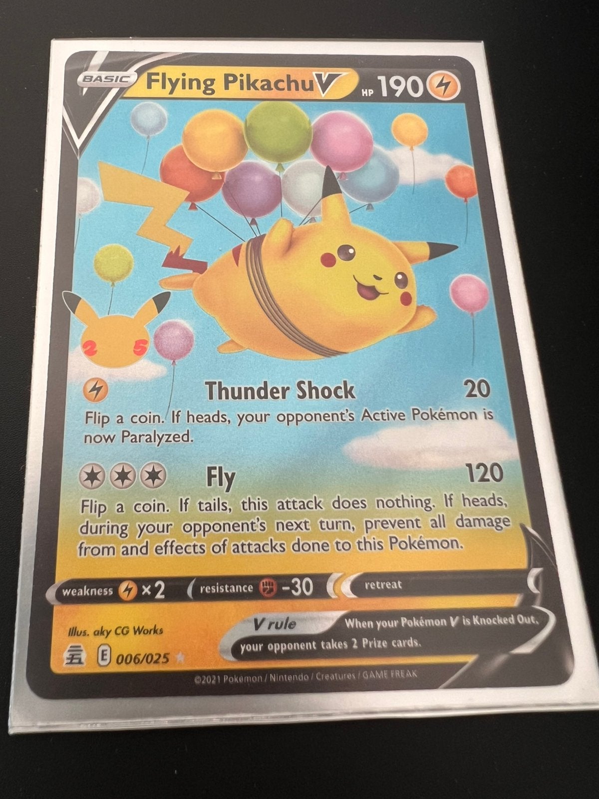 Flying pikachu 006/025, Enlèvement ou Envoi, Comme neuf
